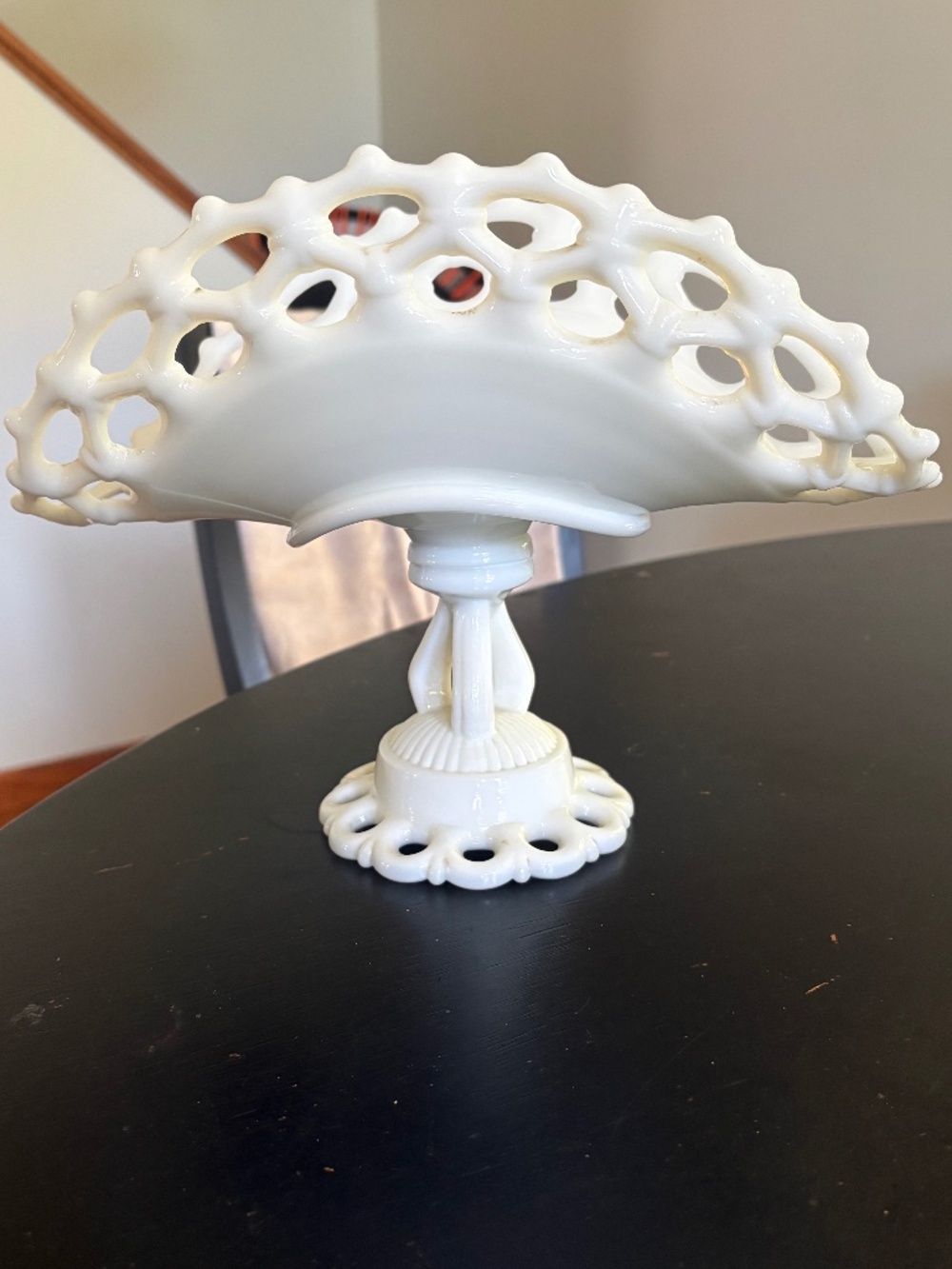 MCM Westmoreland Milk Glass Banana Stand